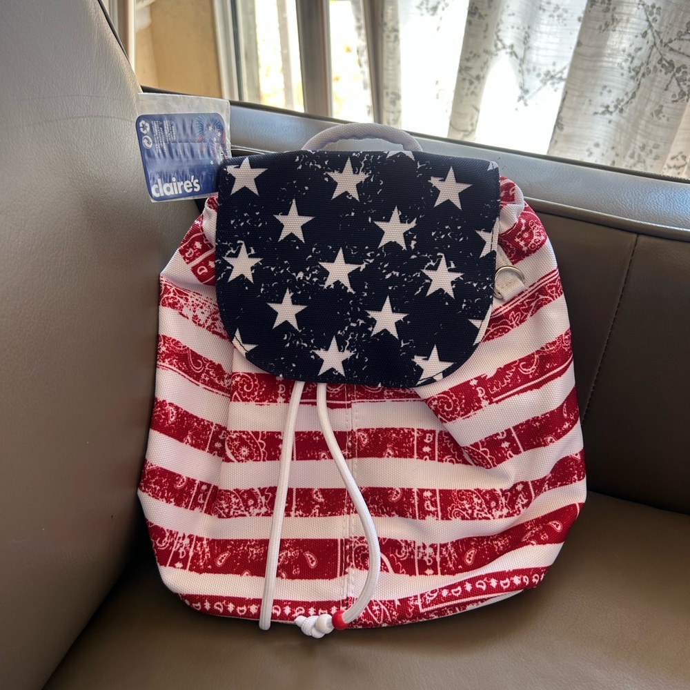 Claire's Stars and Stripes Backpack